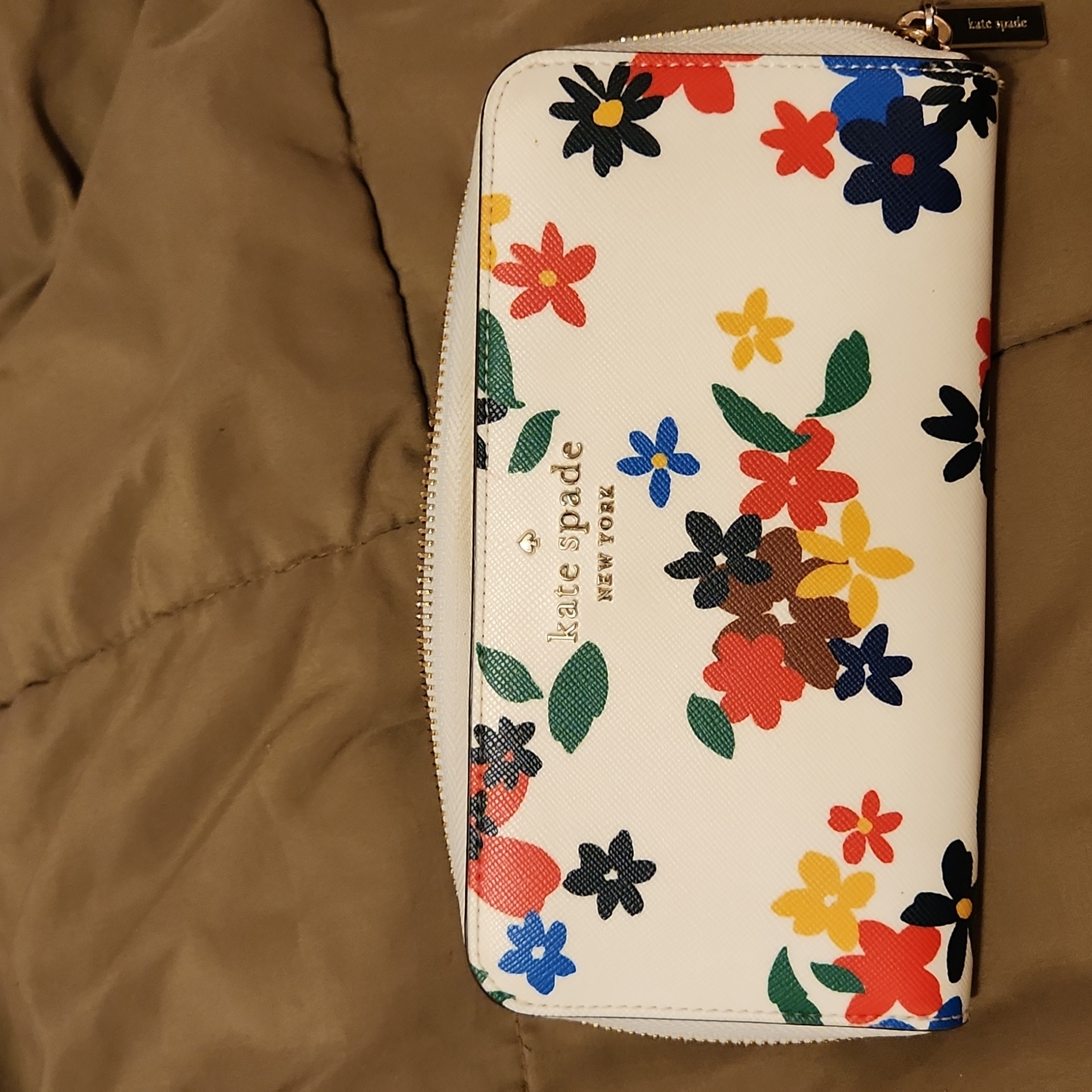 Nwot Kate Spade Staci Sailing Floral Large Wallet